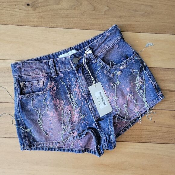 amen couture Pants - AMEN COUTURE Chain tessle Hot Denim Shorts size 40 4 S